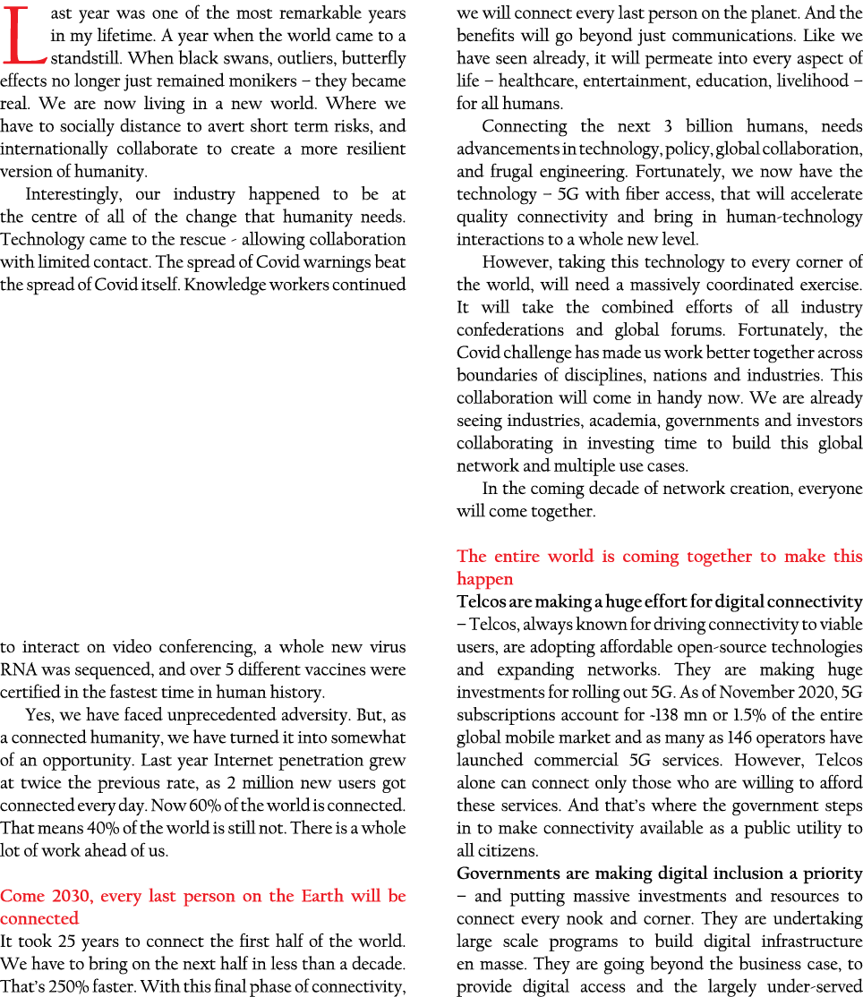 Last year was one of the most remarkable years in my lifetime  A year when the world came to a standstill  When black   