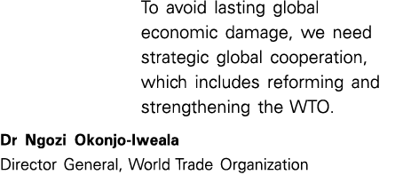 To avoid lasting global economic damage, we need strategic global cooperation, which includes reforming and strengthe...