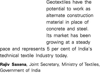 Geotextiles have the potential to work as alternate construction material in place of concrete and steel. Its market ...
