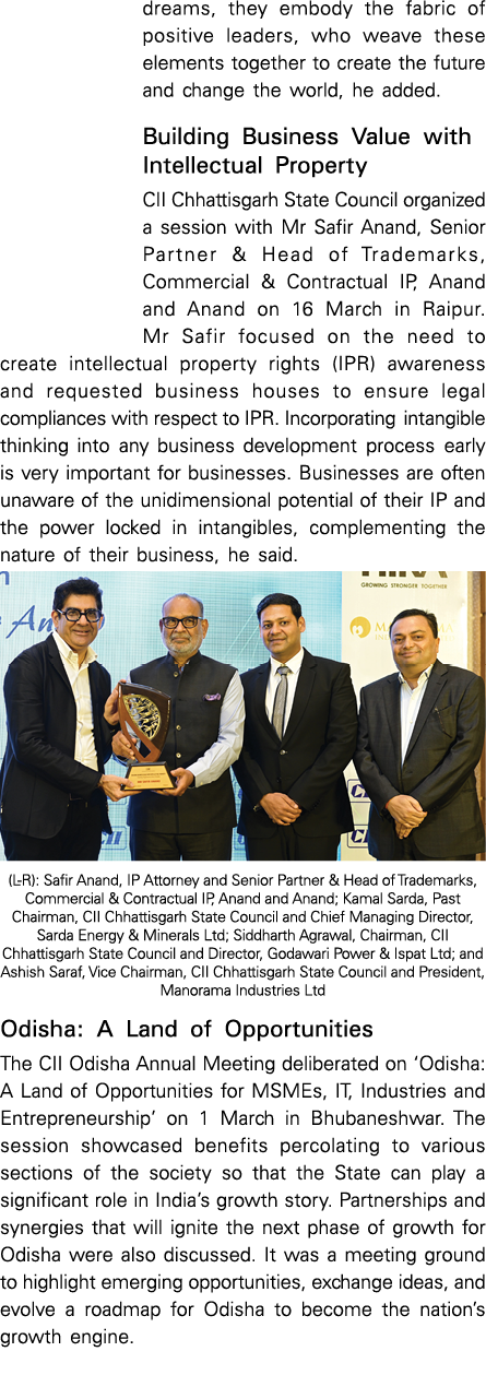 dreams, they embody the fabric of positive leaders, who weave these elements together to create the future and change...