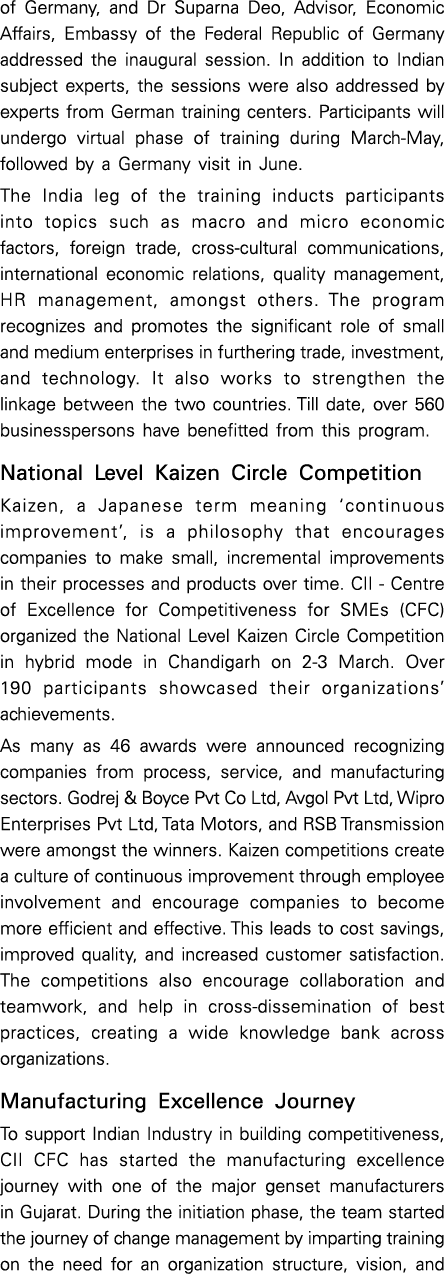 of Germany, and Dr Suparna Deo, Advisor, Economic Affairs, Embassy of the Federal Republic of Germany addressed the i...