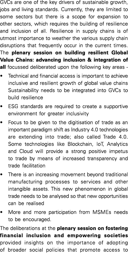 GVCs are one of the key drivers of sustainable growth, jobs and living standards. Currently, they are limited to some...