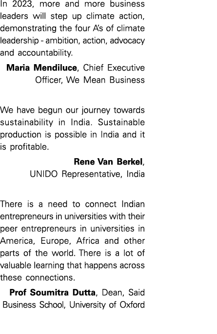 In 2023, more and more business leaders will step up climate action, demonstrating the four A’s of climate leadership...