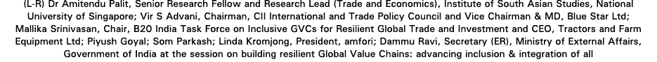 (L R) Dr Amitendu Palit, Senior Research Fellow and Research Lead (Trade and Economics), Institute of South Asian Stu...