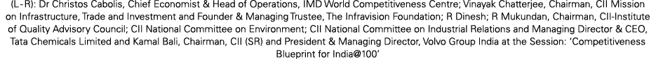 (L R): Dr Christos Cabolis, Chief Economist & Head of Operations, IMD World Competitiveness Centre; Vinayak Chatterje...