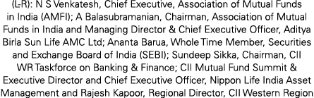 (L R): N S Venkatesh, Chief Executive, Association of Mutual Funds in India (AMFI); A Balasubramanian, Chairman, Asso...