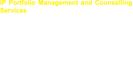 IP Portfolio Management and Counselling Services • 3500+ IP Facilitation include: – 400+Patents – 1500+Trademarks – 1...