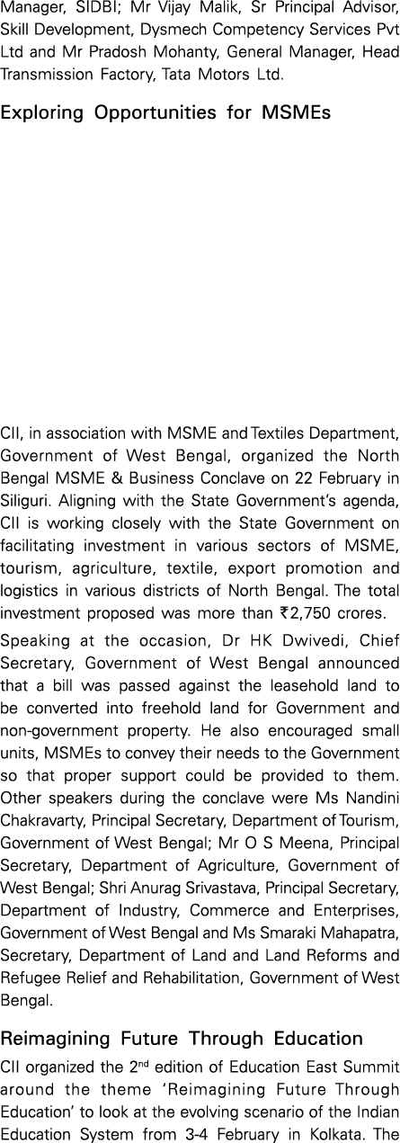 Manager, SIDBI; Mr Vijay Malik, Sr Principal Advisor, Skill Development, Dysmech Competency Services Pvt Ltd and Mr P...