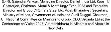 (L R): Gajendra Panwar, Managing Director, Danieli India Ltd; Koushik Chatterjee, Chairman, Metal & Metallurgy Expo 2...