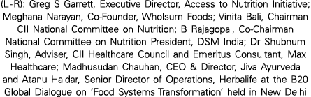(L R): Greg S Garrett, Executive Director, Access to Nutrition Initiative; Meghana Narayan, Co Founder, Wholsum Foods...