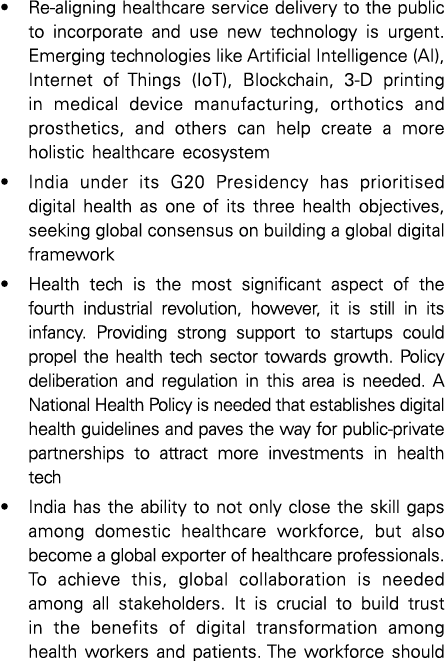 • Re aligning healthcare service delivery to the public to incorporate and use new technology is urgent. Emerging tec...