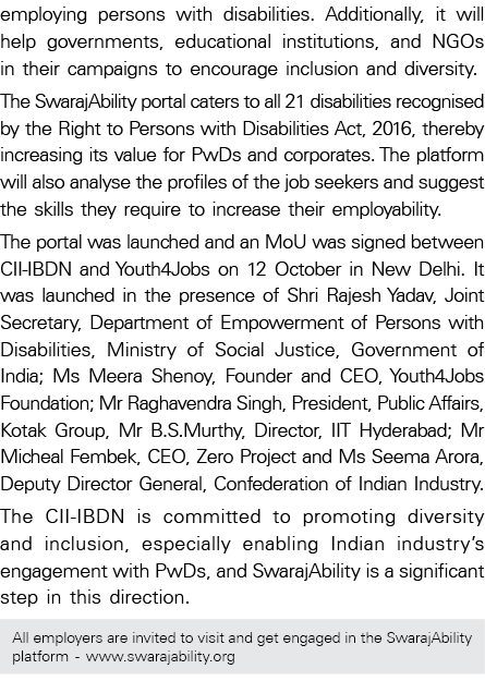 employing persons with disabilities  Additionally, it will help governments, educational institutions, and NGOs in th   