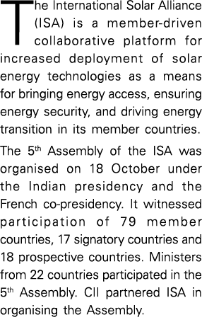 The International Solar Alliance (ISA) is a member-driven collaborative platform for increased deployment of solar en   