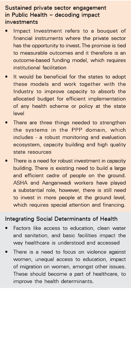 Sustained private sector engagement in Public Health   decoding impact investments   Impact Investment refers to a bo   