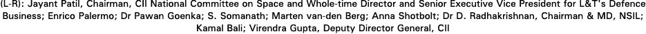 (L-R): Jayant Patil, Chairman, CII National Committee on Space and Whole-time Director and Senior Executive Vice Pres   