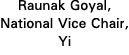 Raunak Goyal, National Vice Chair, Yi