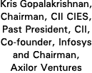 Kris Gopalakrishnan, Chairman, CII CIES, Past President, CII, Co-founder, Infosys and Chairman, Axilor Ventures