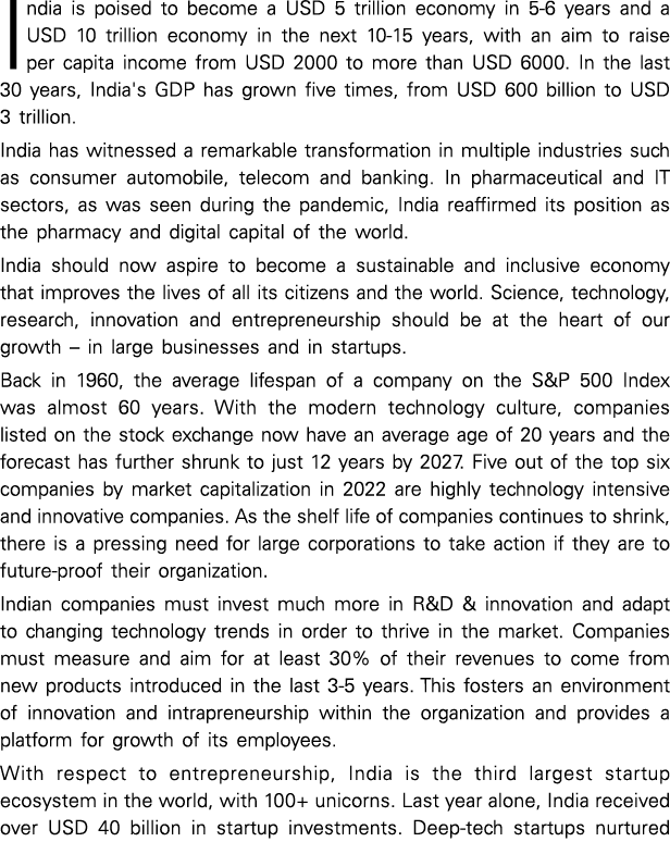 India is poised to become a USD 5 trillion economy in 5-6 years and a USD 10 trillion economy in the next 10-15 years   
