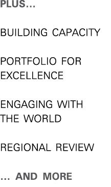 plus    building capacity Portfolio for Excellence Engaging with the World REGIONAL REVIEW     AND MORE