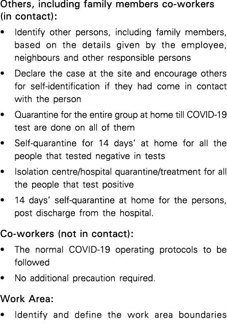 Others, including family members co-workers (in contact):   Identify other persons, including family members, based o   