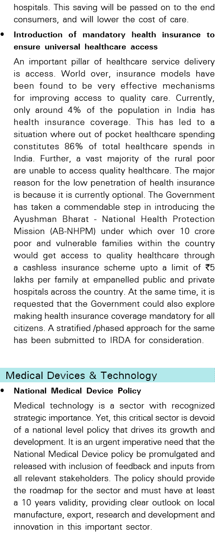 hospitals  This saving will be passed on to the end consumers, and will lower the cost of care    Introduction of man   