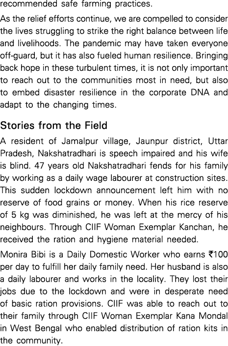 recommended safe farming practices  As the relief efforts continue, we are compelled to consider the lives struggling   