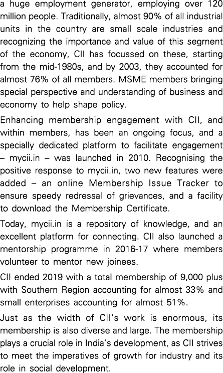a huge employment generator, employing over 120 million people  Traditionally, almost 90% of all industrial units in    