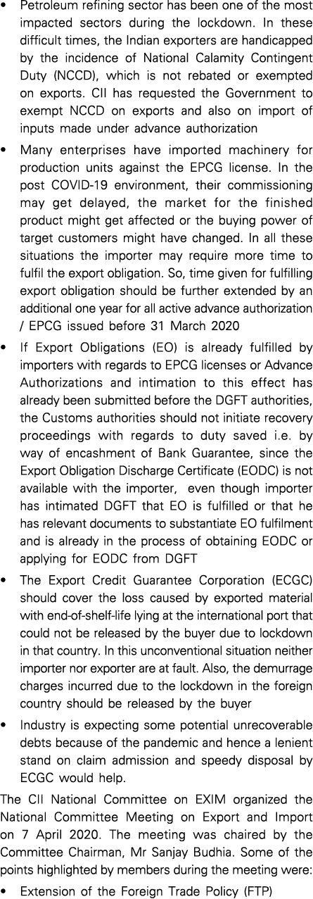   Petroleum refining sector has been one of the most impacted sectors during the lockdown  In these difficult times,    