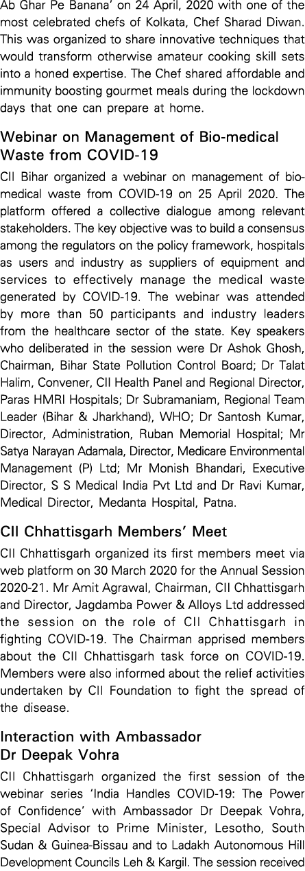 Ab Ghar Pe Banana  on 24 April, 2020 with one of the most celebrated chefs of Kolkata, Chef Sharad Diwan  This was or   