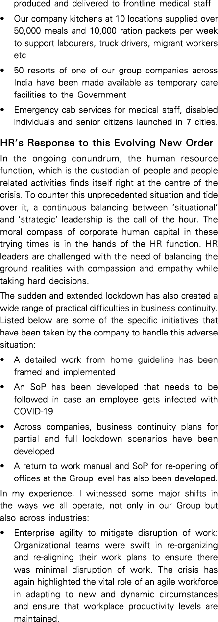 produced and delivered to frontline medical staff   Our company kitchens at 10 locations supplied over 50,000 meals a   